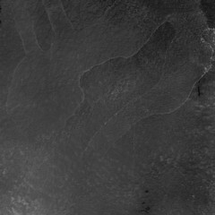 Naklejka premium Black ink and watercolor texture on white paper background. Paint leaks and ombre effects. Hand painted abstract image. School blackboard.