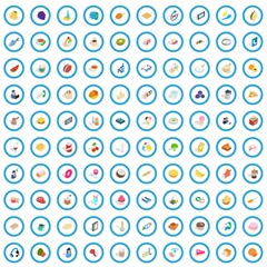 100 bakery cooking icons set in isometric 3d style for any design vector illustration