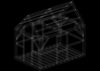 House Construction Architect Blueprint 