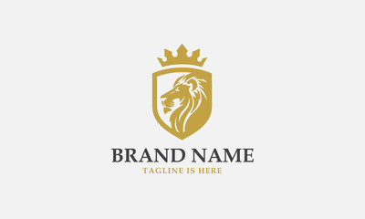 lion head logo design. lion king. lion face. elegant lion icon