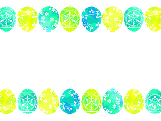 イースターエッグのイラストの背景素材