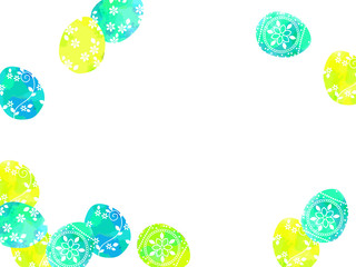 イースターエッグのイラストの背景素材