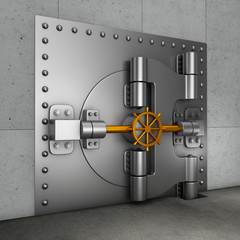 door in  banking vault