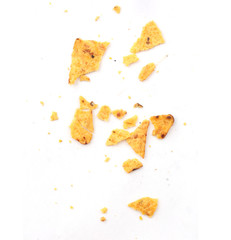 Corn chips crumbs