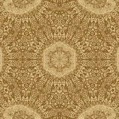 Gold fractal background and shiny texture for design,  pattern gradient.