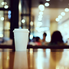 take away coffee cup empty blank copy space for your design text or banner of brand