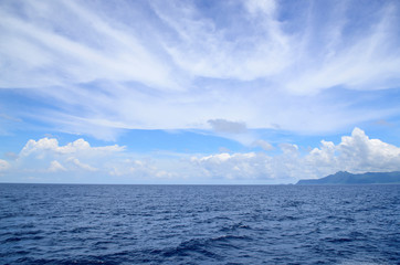 Fototapeta na wymiar Ocean view in sunny summer day