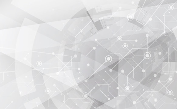 Abstract grey texture geometric. White and gray color technology modern futuristic background, vector illustration