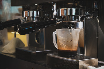 coffee machine in cafe