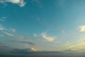 Fototapeta na wymiar clear sky and cloud