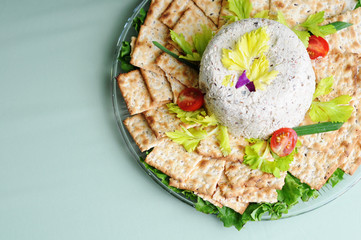 Wild Mushroom Pate with Crackers - Gourmet Appetizer Snack Food