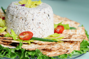 Wild Mushroom Pate with Crackers - Gourmet Appetizer Snack Food