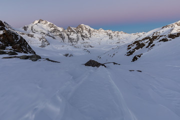 Winterlandschaft in den Alpen