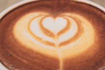 latte art of coffee