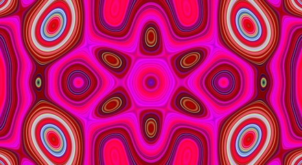 Psychedelic symmetry abstract pattern and hypnotic background,  crazy swirl.