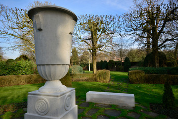 Fototapeta na wymiar parc Waregem u.s cemetery