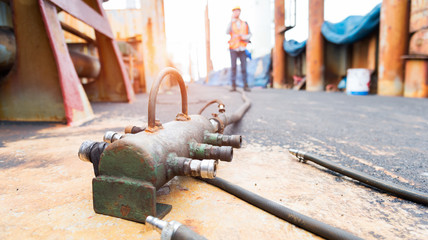 air cylinder and worker maintenance check air filter regulator‎ in factory