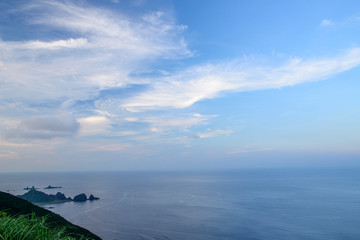 Fototapeta na wymiar Landscape of the coastline of  island in taiwan 