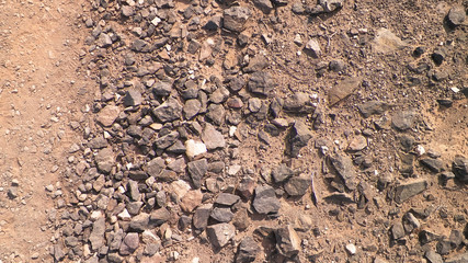 Soil and rocks as background