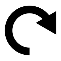 Turn clockwise symbol