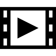 Filmstrip with play button