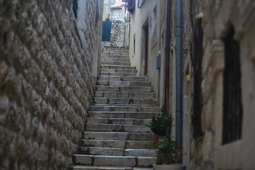 stairscase long stone in dubrovnik