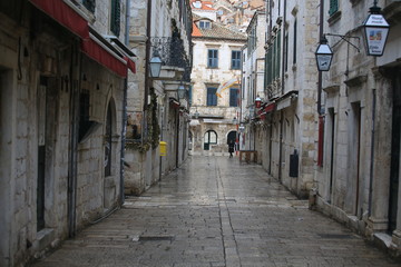 dubrovnik old town corridor