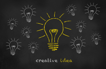 Chalkboard Bulb - Creative Ideas