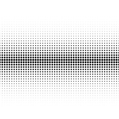 The background of  black dots of different sizes have different density on white 