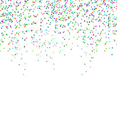 Colorful Confetti. Vector Festive Illustration of Confetti Glitters Isolated on Transparent white Background