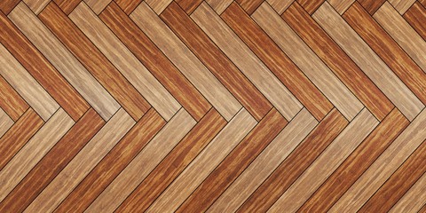 Seamless wood parquet texture horizontal herringbone brown