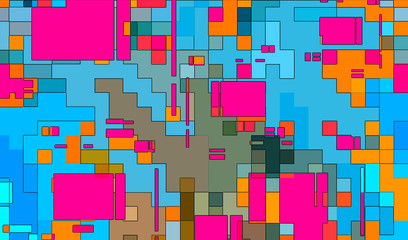 Abstract mosaic digital squares background pattern illustration