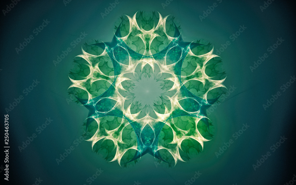Fototapete digital generated image in the form of abstract geometric shapes of various shades and colors for us