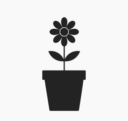 Flower in a pot icon.