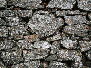 texture of an ancient stone wall