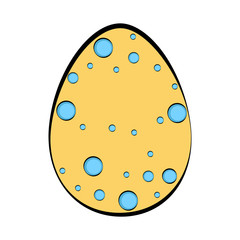 Isolated colored easter egg. Vector illustration design