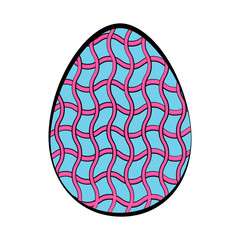 Isolated colored easter egg. Vector illustration design