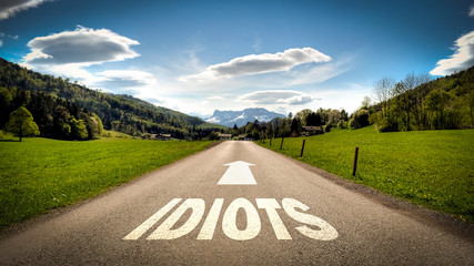 Sign 401 - Idiots
