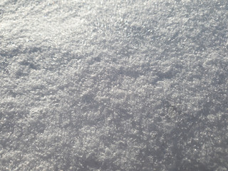 Background of snow close up. Snow is white in winter.