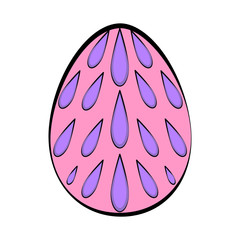 Isolated colored easter egg. Vector illustration design