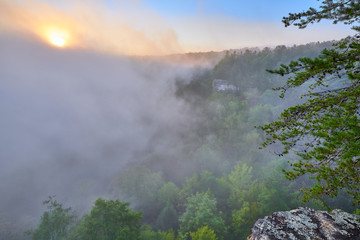 Sunrise at  Big South Fork National River and Recreation Area, TN