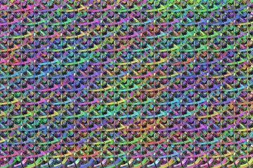 Decorative, illustrations CGI composition, string mats geometric, for design texture background. 3D render.