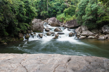 long exposition of the waterfall 