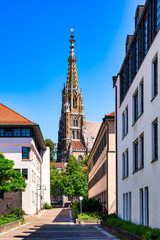View of the Church of Our Lady (Frauenkirche) in Esslingen am Neckar