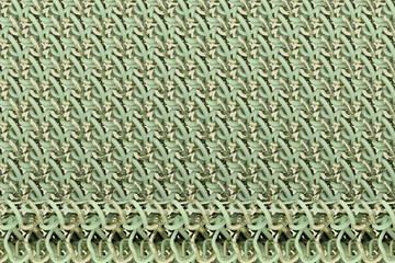 CGI composition, string mat, geometric backdrop for design texture, background. 3D render.