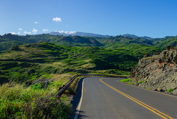 Drive along the maui coast with a view of the western mountains