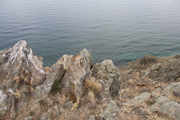 rocks and sea