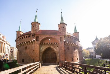 Fototapeta premium Krakow Barbican, Poland