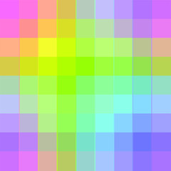 Repeating Seamless Vector Pattern Bright Rainbow Plaid