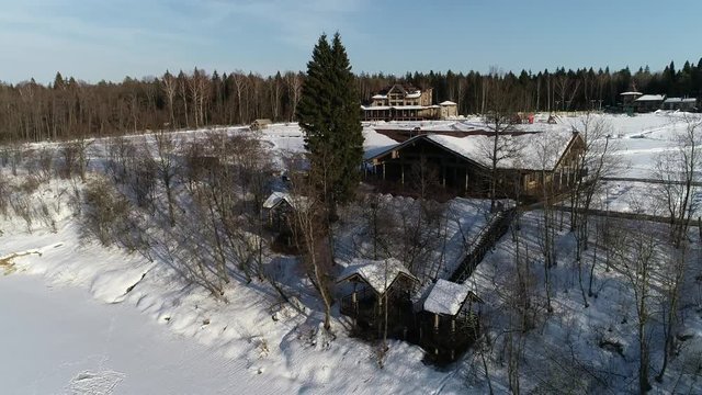 A delightful winter landscape in Russia